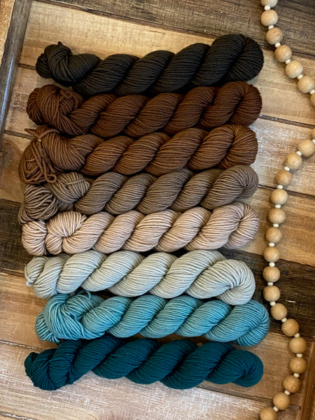 8-skein set - Coffee Shop Collection Mini Skeins